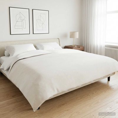 vidaXL Záťažová deka Biela 200 x 225 cm 13 kg 100% Bavlna 205T
