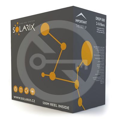 DROP1000 kábel Solarix 16vl 9/125 3,9mm LSOH Eca čierny 1m SXKO-DROP-16-OS-LSOH