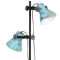 vidaXL Podlahová lampa 25 W šmuhovaná modrá 25x25x90/140 cm E27