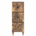 vidaXL Zásuvkový kabinet 33 x 34,5 x 90 cm Kompozitné drevo Dymový dub