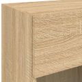 vidaXL TV nástenná skrinka s LED svetlami dub sonoma 40x30x60,5 cm