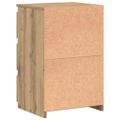 vidaXL Nočné skrinky 2 ks Dub Artisan 40x35x62,5 cm Drevo