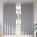 vidaXL Záclony na zatemnenie s krúžkami 2 ks Svetlosivá 260 x 140 cm