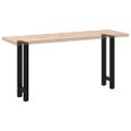 vidaXL Nohy konzolového stolíka, čierne, 2 ks, 38 x (72-73) cm, oceľové