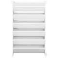 vidaXL Kvetináč na bylinky 6-poschodový biely 69x40x101,5cm borovica