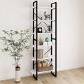 vidaXL Vysoký regál biely 80x30x210 cm masívna borovica