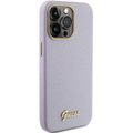 Guess puzdro pre iPhone 15 Pro Max 6,7" GUHCP15XPGMCSL fialové tvrdé puzdro Glitter Glossy Script