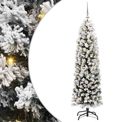 vidaXL Umelý vianočný stromček Zelená 150 cm PVC, oceľ a plast