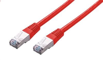 Kábel C-TECH patchcord Cat5e, FTP, červený, 0,25 m