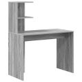 vidaXL Stôl Sivý Sonoma 102 x 50 x 124 cm Kompozitné drevo