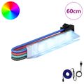 vidaXL LED pás 12 ks Čierna a biela Meď a plast