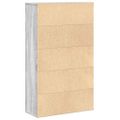 vidaXL Knižnica sivý dub sonoma 60x24x101,5 cm kompozitné drevo