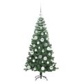 vidaXL Vianočný stromček Zelená 120 cm PVC