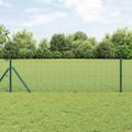 vidaXL Zváraná drôtená ohrada na upevnenie 100 x 0,4 m Zelená