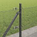 vidaXL Zvarené drôtené pletivo s betónovým základom 10 x 0,5 m Sivá