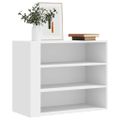 vidaXL Nástenná skrinka biela 75x35x60 cm kompozitné drevo