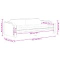 vidaXL Denná posteľ s matracom krémová 90x200 cm látka