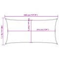 vidaXL Tieniaca plachta 160 g/m² červená 2x3,5 m HDPE