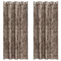 vidaXL Sametové závesy 2 ks Kapučínová 260 x 140 cm Zamat
