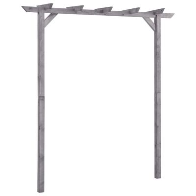 vidaXL Záhradná pergola, sivá 200x40x205 cm, impregnovaná borovica