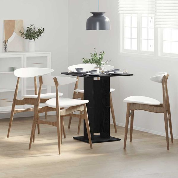 vidaXL Bistro stôl, čierny dub, 60x60x75 cm, imitácia dreva