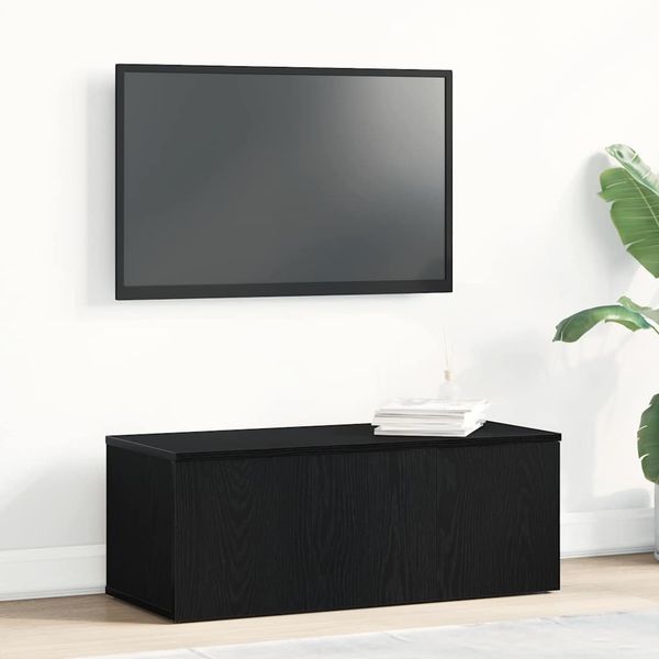 vidaXL TV skrinka so zásuvkou Čierny dub 80x34x30 cm Kompozitné drevo