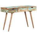 vidaXL Toaletný stolík so zrkadlom 112x45x76 cm, recyklovaný masív