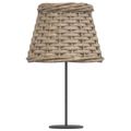 vidaXL Tienidlo na lampu hnedé Ø15x12 cm prútené