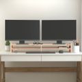 vidaXL Stojan na monitor 100x27x15 cm masívna borovica