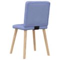 vidaXL Jedálenské stoličky 4 ks džínsová modrá látkové
