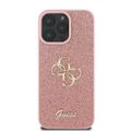 Puzdro Guess pre iPhone 16 Pro 6,3" GUHCP16LHG4SGP Fixed Glitter Big 4G ružové