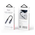 YESIDO AUDIO KÁBEL YAU37 LIGHTNING/3,5mm AUX SAMICA 12CM ČIERNA