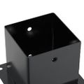 vidaXL podstavce stĺpikov štvorcové 4 ks Antracit 141x141 mm