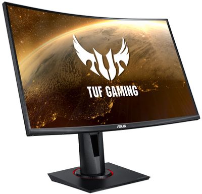 Asus TUF/VG27VQ/27"/VA/FHD/165Hz/1ms/Black/3R LED monitor, herní, prohnutý, 27", VA, 1920x1080, 16:9, 165Hz, 1ms, 400cd/m2, DisplayPort, HDMI, DVI-D, repro, černý, energ. tř.
