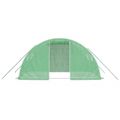 vidaXL Fóliovník s oceľovým rámom zelený 8 m² 4x2x2 m