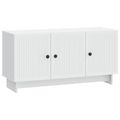 vidaXL TV skrinka Biela 99 x 34,5 x 50 cm Kompozitné drevo