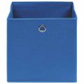 vidaXL Úložné boxy 4 ks, netkaná textília 28x28x28 cm, modré