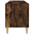 vidaXL Skrinka na platne dymový dub 84,5x38x48 cm kompozitné drevo