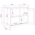 vidaXL Kuchynský ostrovný set 2 ks Medový vosk 112 x 77 x 91,5 cm