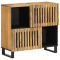 vidaXL Komoda 80x34x75 cm surový mangový masív