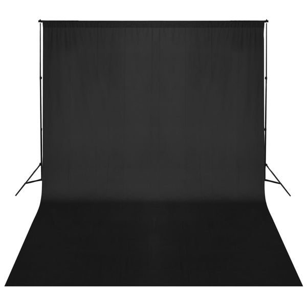 vidaXL Systém na zavesenie fotopozadia 500 x 300 cm, čierne