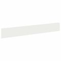 vidaXL Obrubník trávnika 10 ks 100 x 15 cm Oceľ Biela
