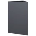 vidaXL Záhradné kvetináče 2 ks antracitové trojuholník 50x43x75cm oceľ
