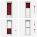 vidaXL plisovaná roleta Bordeaux červená 40x150 cm Šírka látky 39,4 cm