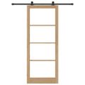 vidaXL Posuvné dvere ORKDAL 93 x 232 cm Prírodná a čierna