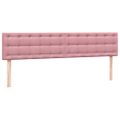 vidaXL Box Spring Posteľ s matracom a LED Ružová 200x210 cm Zamat