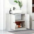 vidaXL Skrinka pod umývadlo VIGO Biela a antik biela 68 x 34 x 59 cm