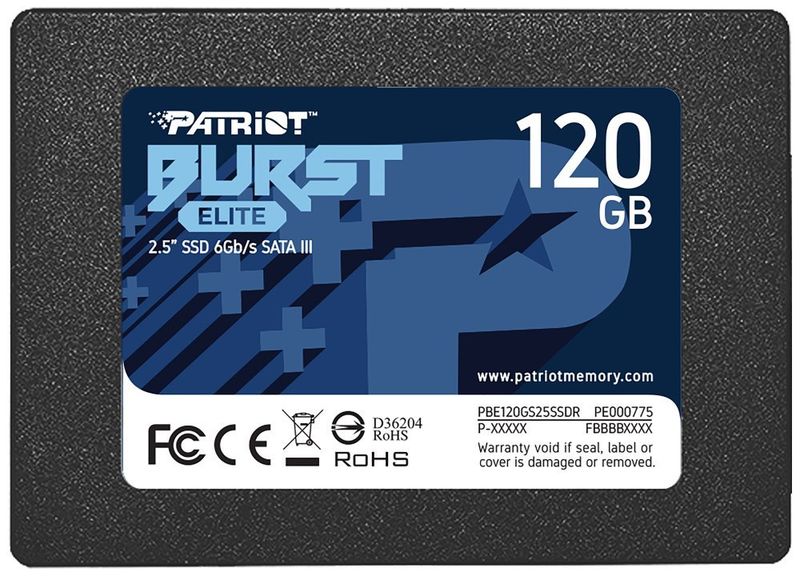 PATRIOT BURST ELITE 120GB SSD / Interné / 2,5" / SATA 6Gb/s / SSD disk, interný, 120GB, 2,5", SATA III, 7mm
