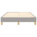 vidaXL Posteľný rám s boxspringom bledosivý 120x200 cm látka