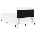 vidaXL Posteľ s pružinovým rámom Biela 120 x 190 cm Umelá koža